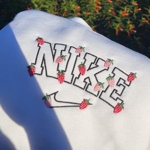 strawberry embroidered sweater